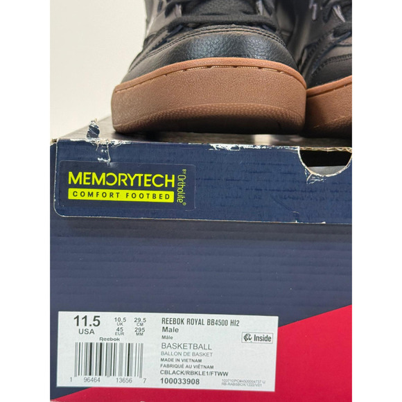 Reebok Men\'s Royal BB4500 HI-2 Sneaker Black/Brown Size 11.5 main image 7